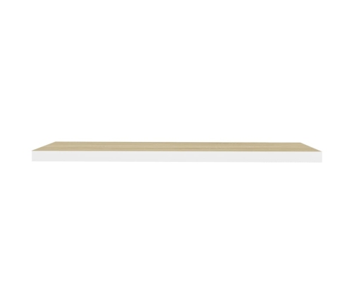 Sienas Plaukti, 4 Gab., Koka, Balta Krāsa, 90X23,5X3,8 Cm, Mdf Vidaxl