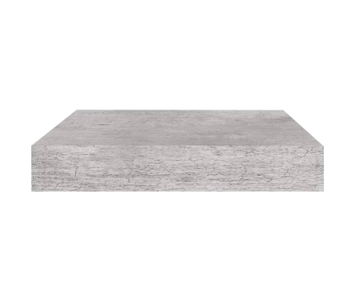 Sienas Plaukts, Betona Pelēks, 23X23,5X3,8 Cm, Mdf Vidaxl
