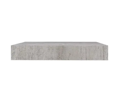 Sienas Plaukts, Betona Pelēks, 23X23,5X3,8 Cm, Mdf Vidaxl