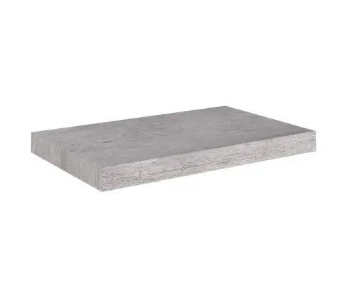 Sienas Plaukts, Betona Pelēks, 50X23X3,8 Cm, Mdf Vidaxl