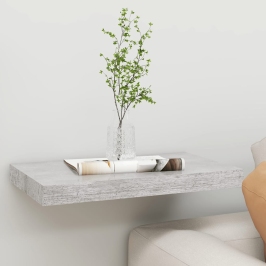 Sienas Plaukts, Betona Pelēks, 50X23X3,8 Cm, Mdf Vidaxl