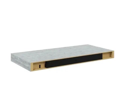Seinariiulid, 4 Tk, Betoonhall, 50 X 23 X 3,8 Cm Mdf