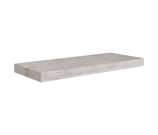 Sienas Plaukti, 4 Gab., Betona Pelēki, 60X23,5X3,8 Cm, Mdf Vidaxl