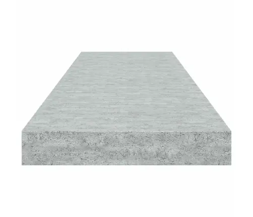 Seinariiulid 2 Tk, Betoonhall, 80 X 23,5 X 3,8 Cm Mdf