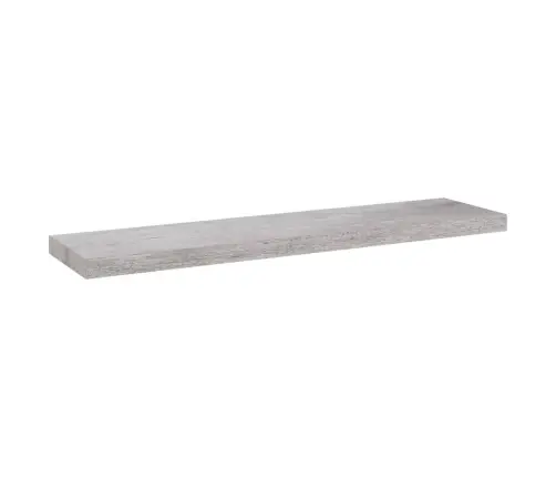 Sienas Plaukts, Betona Pelēks, 90X23,5X3,8 Cm, Mdf Vidaxl