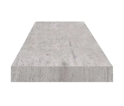 Sienas Plaukts, Betona Pelēks, 90X23,5X3,8 Cm, Mdf Vidaxl