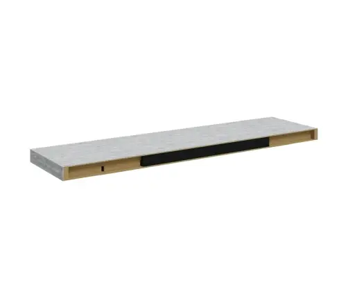 Seinariiulid 2 Tk, Betoonhall, 90 X 23,5 X 3,8 Cm Mdf
