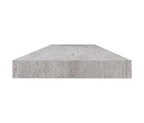 Pakabinama Sieninė Lentyna, Betono Pilka, 120X23,5X3,8cm Mdf