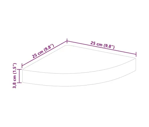 Nurgariiul, Betoonhall, 25 X 25 X 3,8 Cm Mdf