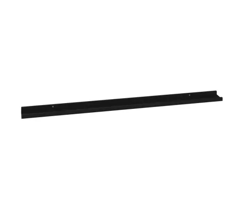 Seinariiulid, 2 Tk, Must, 115 X 9 X 3 Cm