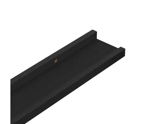 Seinariiulid, 4 Tk, Must, 80 X 9 X 3 Cm