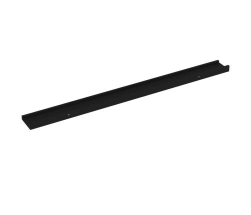 Seinariiulid, 4 Tk, Must, 100 X 9 X 3 Cm
