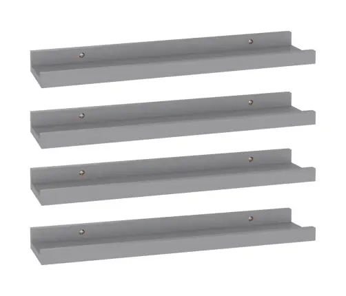 Seinariiulid, 4 Tk, Hall, 40 X 9 X 3 Cm