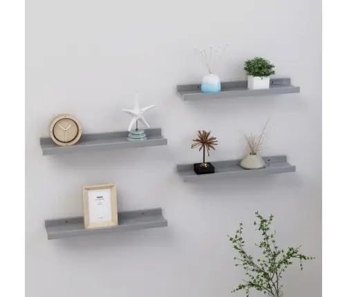 Seinariiulid, 4 Tk, Hall, 40 X 9 X 3 Cm