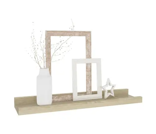 Seinariiulid 2 Tk, Sonoma Tamm, 40 X 9 X 3 Cm