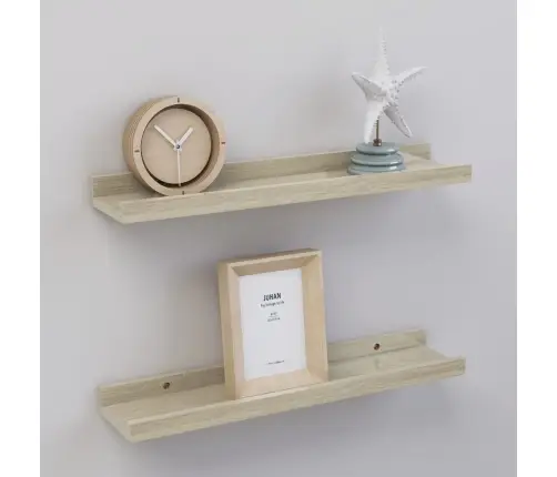 Seinariiulid 2 Tk, Sonoma Tamm, 40 X 9 X 3 Cm