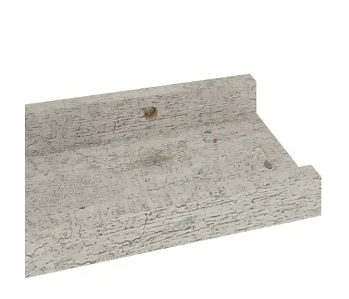 Sienas Plaukti, 4 Gab., Betona Pelēki, 40X9X3 Cm Vidaxl