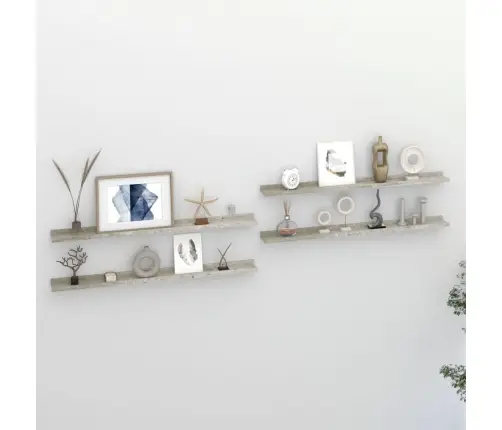 Seinariiulid, 4 Tk, Betoonhall, 100 X 9 X 3 Cm