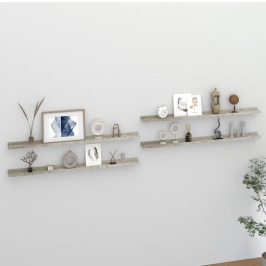 Seinariiulid, 4 Tk, Betoonhall, 115 X 9 X 3 Cm