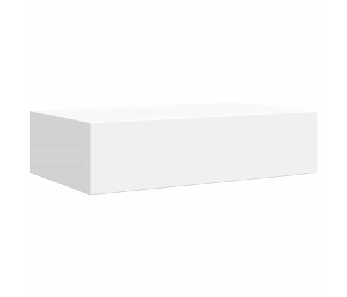 Sienas Atvilktņu Plaukts, Balts, 40X23,5X10 Cm, Mdf Vidaxl