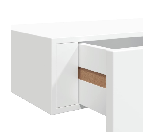Sienas Atvilktņu Plaukts, Balts, 40X23,5X10 Cm, Mdf Vidaxl