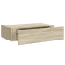 Sienas Atvilktņu Plaukts, Ozolkoka Krāsa, 40X23,5X10 Cm, Mdf Vidaxl