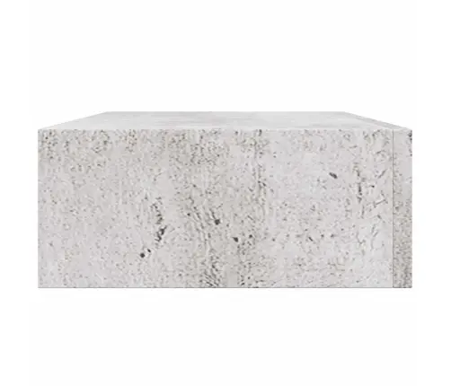 Sieninė Lentyna Su Stalčiumi, Betono Pilka, 40X23,5X10cm Mdf