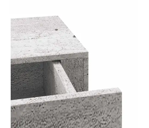 Sienas Atvilktņu Plaukti, 2 Gab., Pelēki, 40X23,5X10 Cm, Mdf Vidaxl