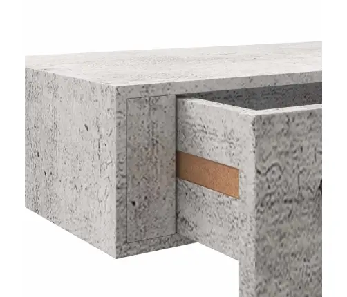 Sienas Atvilktņu Plaukti, 2 Gab., Pelēki, 40X23,5X10 Cm, Mdf Vidaxl