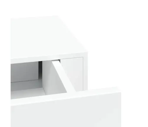 Sienas Atvilktņu Plaukts, Balts, 60X23,5X10 Cm, Mdf Vidaxl