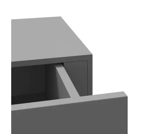 Sienas Atvilktņu Plaukti, 2 Gab., Pelēki, 60X23,5X10 Cm, Mdf Vidaxl