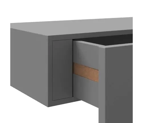 Sienas Atvilktņu Plaukti, 2 Gab., Pelēki, 60X23,5X10 Cm, Mdf Vidaxl