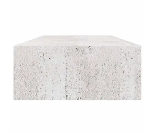 Sieninė Lentyna Su Stalčiumi, Betono Pilka, 60X23,5X10cm Mdf