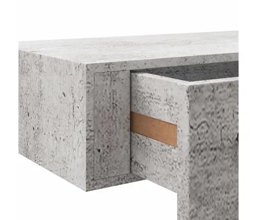 Sienas Atvilktņu Plaukti, 2 Gab., Pelēki, 60X23,5X10 Cm, Mdf Vidaxl