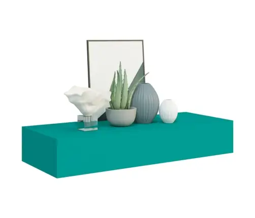 Lentynos Su Stalčiais, 2Vnt., Mėlynos, 60X23,5X10cm Mdf