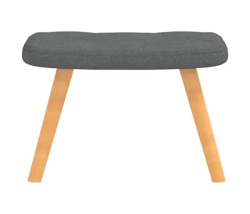 Atpūtas Krēsls Ar Kāju Balstu, Tumši Pelēks Audums Vidaxl