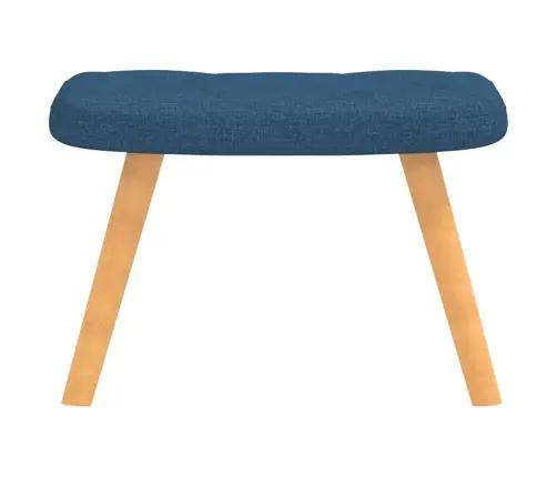 Poilsio Kėdė Su Pakoja, Mėlynos Spalvos, Audinys