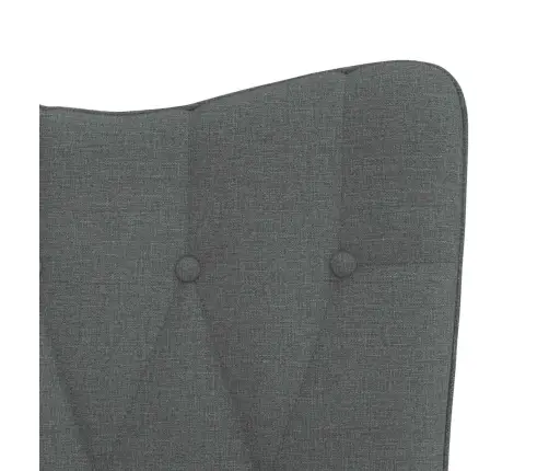 Atpūtas Krēsls, Tumši Pelēks Audums Vidaxl