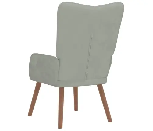 Atpūtas Krēsls, Gaiši Pelēks Samts Vidaxl