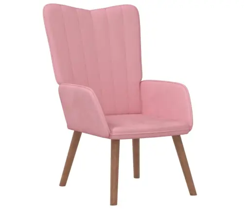 Atpūtas Krēsls, Rozā Samts Vidaxl