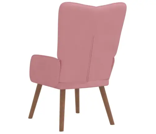 Atpūtas Krēsls, Rozā Samts Vidaxl