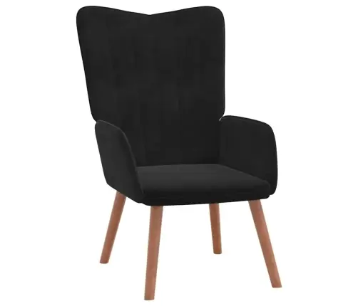 Poilsio Kėdė, Juodos Spalvos, Aksomas