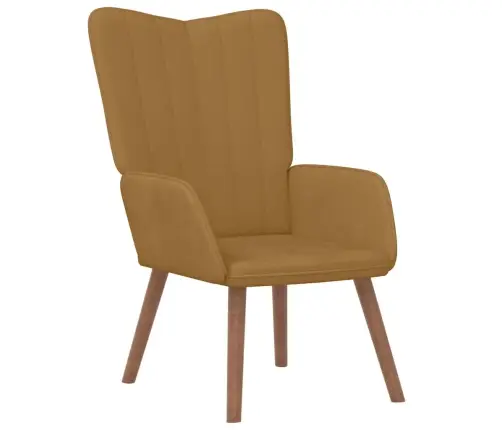 Atpūtas Krēsls, Brūns Samts Vidaxl