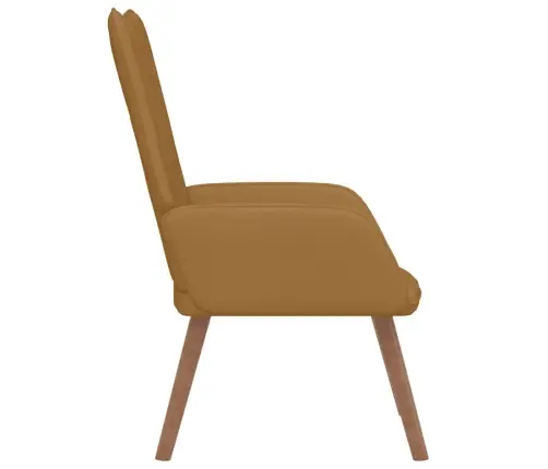 Atpūtas Krēsls, Brūns Samts Vidaxl