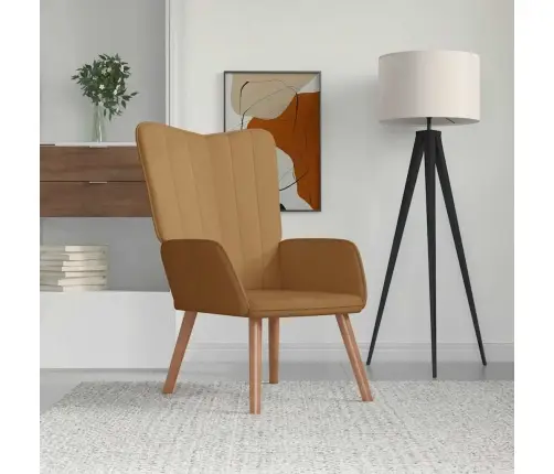 Atpūtas Krēsls, Brūns Samts Vidaxl