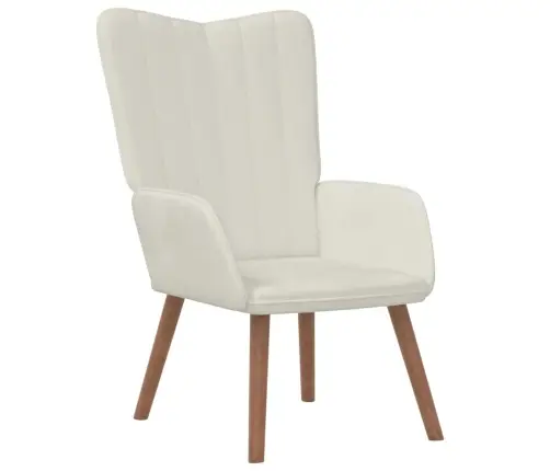 Poilsio Kėdė, Kreminės Baltos Spalvos, Aksomas