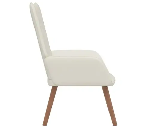 Poilsio Kėdė, Kreminės Baltos Spalvos, Aksomas