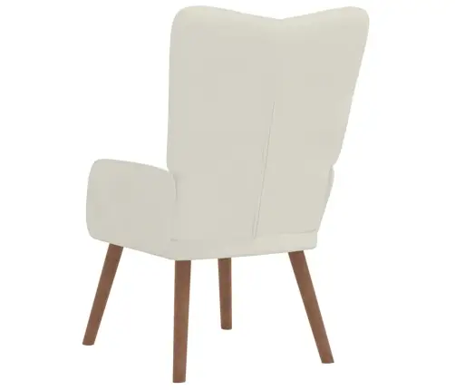 Poilsio Kėdė, Kreminės Baltos Spalvos, Aksomas