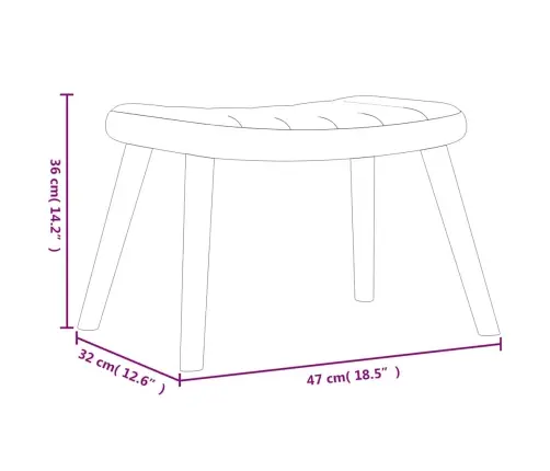 Atpūtas Krēsls Ar Kāju Balstu, Vīnsarkans Samts Vidaxl