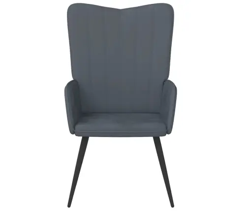 Atpūtas Krēsls, Tumši Pelēks Samts Vidaxl